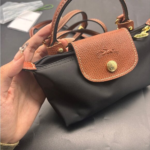 Longchamp Le Pliage XS Mini Tote Shoulder Bag Black Handbag - Multiple Colors - Picture 2 of 4